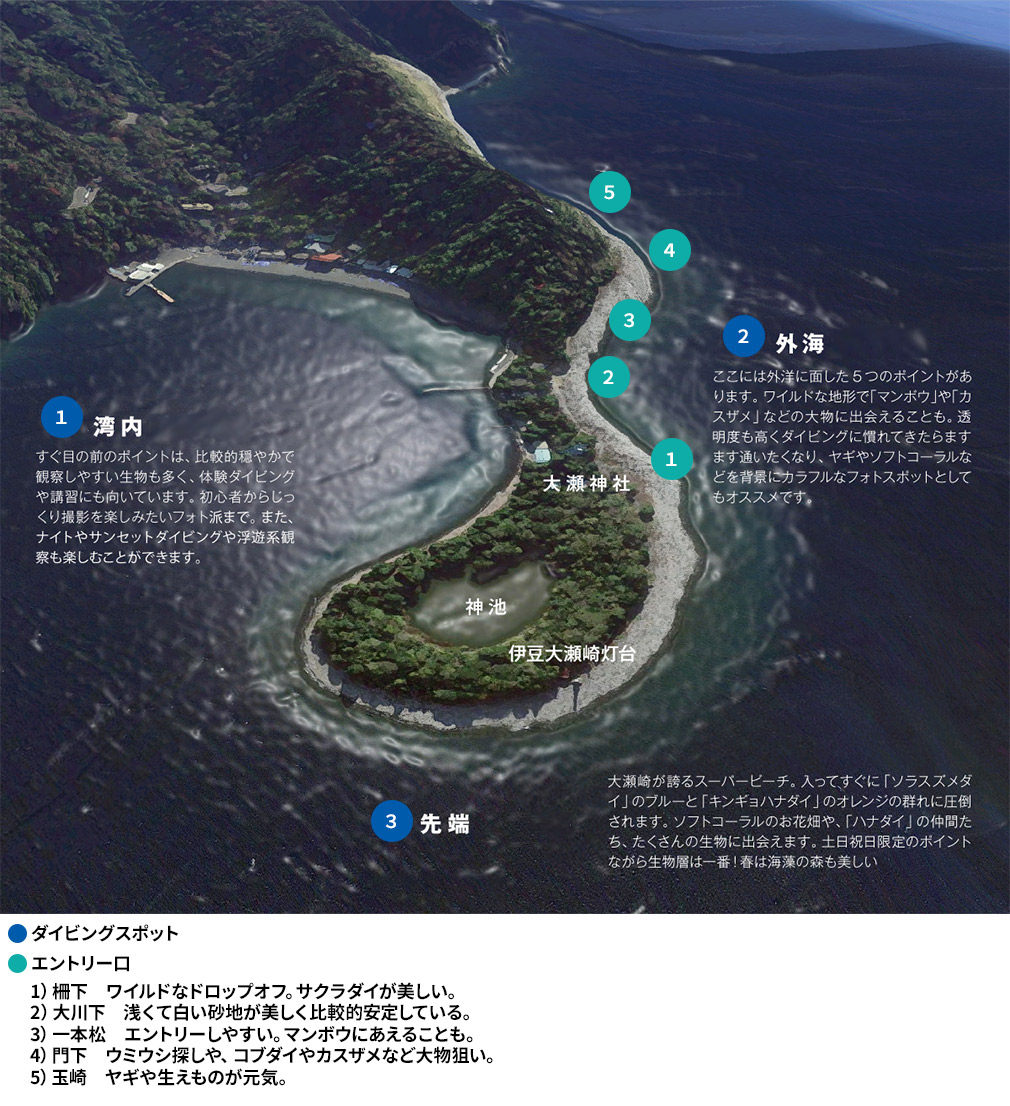 ダイビングスポットマップ