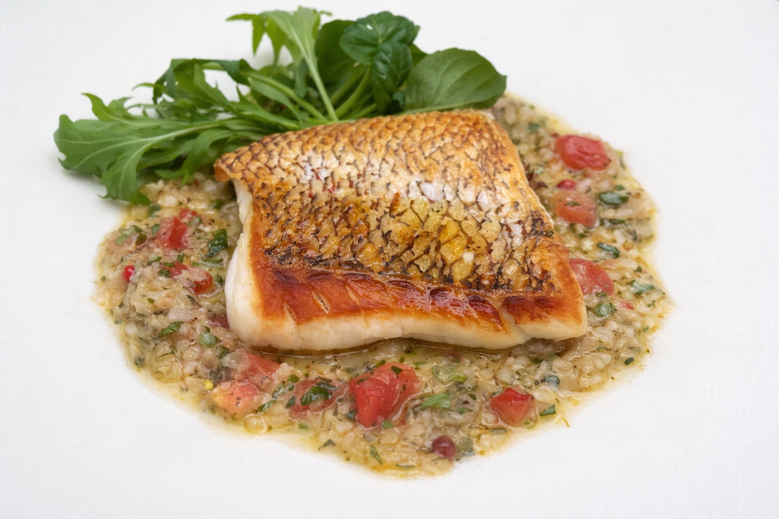 本日の白身魚のロースト（夏メニュー例）